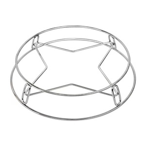 Stainless Steel Pot Rack 17x20cm Small Kitchen Steam Rack Multi Functional Cooking Stand For Steamer Use - Product Image 1
