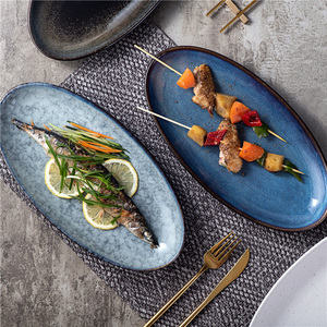 Chất lượng cao Thiết kế 12.5 "/12" hình chữ nhật phục vụ tấm phục vụ sang trọng màu trắng nhà hàng hình chữ nhật Sushi tấm phục vụ món ăn - Product Image 2