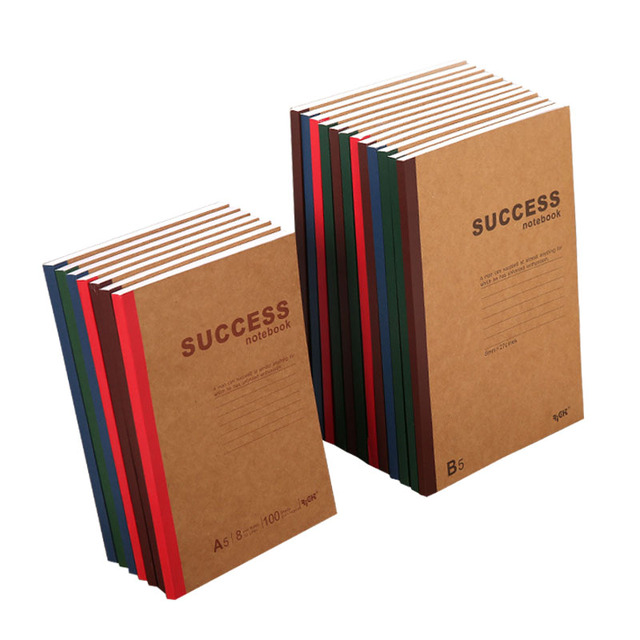 Multiple Thickness Soft Copy Kraft Paper Book A5 Office Writing Book Simple Cute School Student Diary Notebook