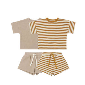 Vestiti per bambini comodi, Skin-friendly e carini Set di due pezzi bambini ragazzi Custom bambini <span class=keywords><strong>racconti</strong></span> abito corto per bambini - Product Image 2