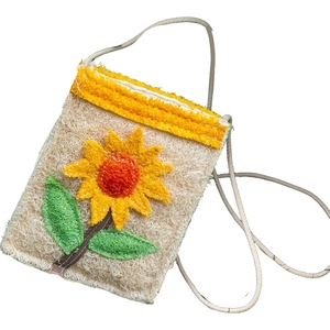 Bolso Bandolera Mini de Lufa Ecológico con Flores para Mujer y Niña, Estilo Campestre, para Teléfono Móvil, Venta al por Mayor - Product Image 1