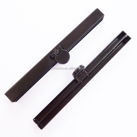 Dompet Lipat Matt Black 11,5 cm dengan Kunci Jepit Diva