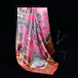 Hot keep warm in spring and autumn beautiful French printed women silk scarf