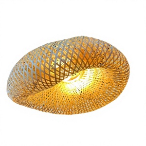 100% Handmade Eco-Friendly Bamboo <b>Light</b> Shade-Modern Traditional Indoor Design Powder-Coated Finish Custom Options 3-Year - Product Image 1