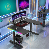 Table de jeu ergonomique convertible en métal, hauteur réglable, inclinaison réglable, surface en fibre de carbone, finition anti-reflet pour une utilisation prolongée