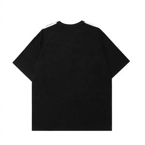 Camiseta bordada Unisex de alta calidad 240 Gsm 100% algodón tejido de punto deportivo con patrón de estampado de manga - Product Image 4