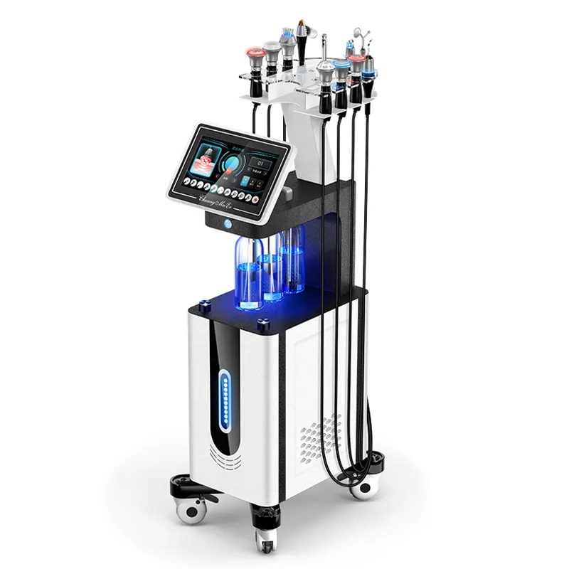 Neue Technologie 11-in-1 Hydro-Gesichtsbehandlungsgerät Hautstraffung Hautpflege Gesichtsbehandlung Hydroderm-Abrasion Sauerstoffstrahl Gesichtsbehandlung