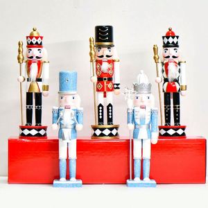 Figura Decorativa de Soldado Cascanueces de Madera de 12 Pulgadas, Pintada a Mano, para Decoración Navideña, Regalos y Adornos para el Hogar - Product Image 1