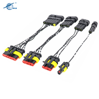 AMP 1.5series konektor tahan air pria wanita soket 1 2 3 4 5 6 Pin kawat otomotif Harness