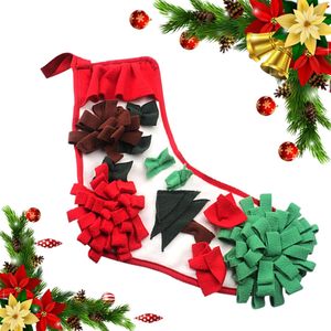 Alfombrilla de alimentación para inodoro, <span class=keywords><strong>medias</strong></span> antideslizantes navideñas para mascotas para perros - Product Image 3