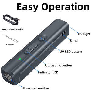 अल्ट्रासोनिक कुत्ता सरीसृप के लिए प्लास्टिक नियंत्रक फ्लैशलाइट मशीन कुत्ते प्रशिक्षण उपकरण कुत्ते प्रशिक्षित प्रशिक्षक सरीसृप - Product Image 4