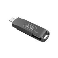 USB Flash Drive logam, Flash Drive kecepatan tinggi 300 MB/S, Stik Usb Solid kustom 256GB 512GB GB