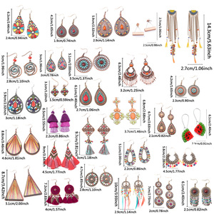 Bohemian <b>Tassel</b> <b>Earrings</b> Set Colorful Drop Alloy Women's Party Jewelry Fashion Dangle <b>Earrings</b> - Product Image 5