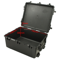Grande mallette de transport en plastique rigide, étanche IP67, antichoc, pour équipement audio et vidéo, drones et outils, mousse personnalisable