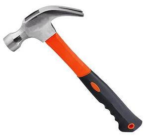 Outil à main professionnel en acier au carbone, <span class=keywords><strong>marteau</strong></span> à griffe avec manche en fibre de verre - Product Image 1