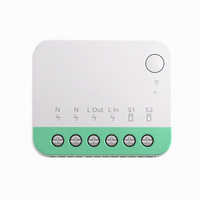 Interrupteur intelligent WiFi d'intérieur MINIR4M compatible Matter pour contrôle à distance via smartphone, automatisation de scènes et assistance vocale