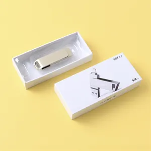 Sample Ship Hot Sale Folding Jewellery Mystery Packing Porta Joias Necklace Small Junye Ready Flash Drive Packaging USB Box