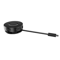 Nuevo Adaptador Móvil USB-C 4K 7 en 1 con VGA y Ethernet para Laptop Dell DA300, Diseño Portátil en Caja