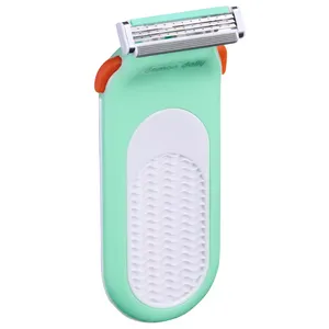 Women's Shaving for female triple 3 blades plastic handle safety pivoting head Shaving Razor