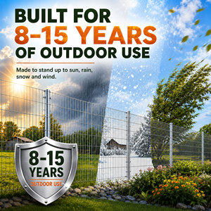 Galvanized Welded <b>Wire</b> <b>Mesh</b> Fence 50ft X4ft 2x4 Square <b>Mesh</b> 15 Gauge Waterproof Animal Fencing Barrier for Outdoor Use - Product Image 6