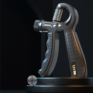 Poignées réglables en chrome chromé avec ressort en carbone, masseur de doigts, affichage numérique, portables et légères pour une force durable - Product Image 3
