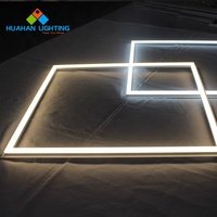 Panel de Luz LED Plano de 48w con Iluminación Lateral, 3000K-6500K, Luces de Techo de Superficie para Cocina, Baño y Oficina
