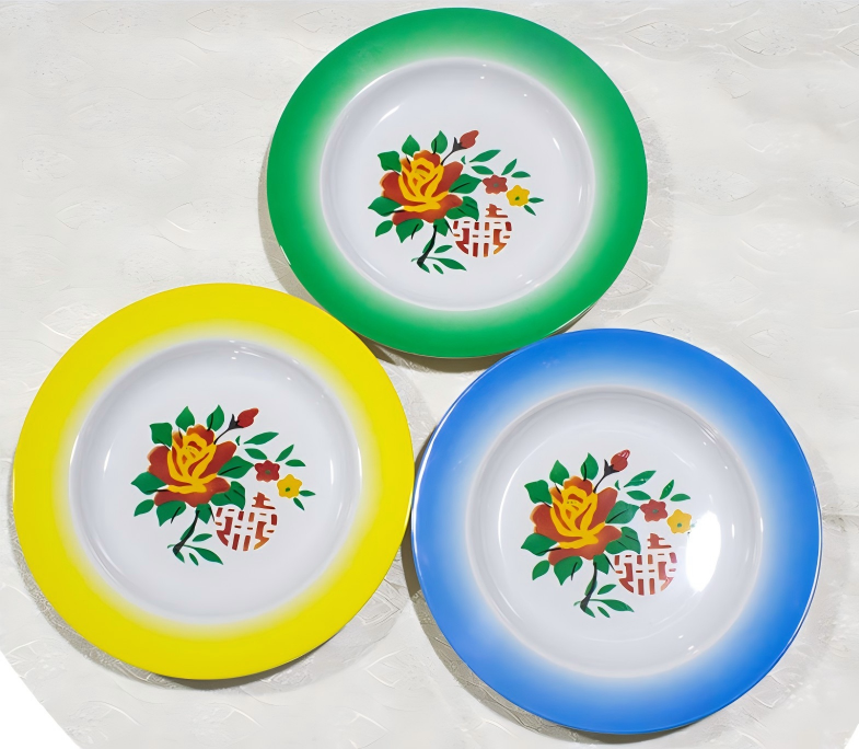 Yellow, green, blue