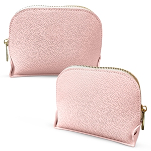 Mini sac à main maquillage grande capacité Sac cosmétique de voyage en cuir PU pour femmes Organisateur compact à usage quotidien - Product Image 1