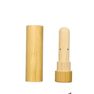 Mini inalatori nasali per aromaterapia con olio essenziale di legno di bambù portatile