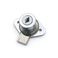 Serrure de tiroir en forme de losange, durable, plaquée zinc, à clé, pour meubles, portes d'armoires, vitrines, armoires de classement