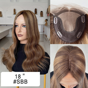 Topper de Cabello Humano con Base de Seda 6*6.5, Topper Capilar con Base de Seda para la Pérdida de Cabello - Product Image 2