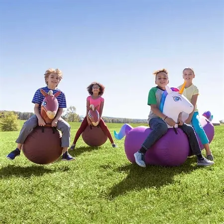 Jeu de course de cheval à bascule gonflable le plus populaire et durable pour l'école, la plage et la cour familiale