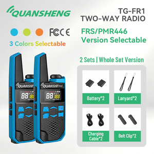 QUANSHENG TG-FR1 Two Sets FCC CE Two Way <strong>Radio</strong> Practical Knob FRS PMR446 License Free Walkie Talkie - Product Image 6