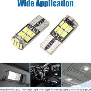 LKT Ampoule LED T10 4014 26SMD blanche haute luminosité pour plaque d'immatriculation W5W, éclairage de lecture pour petites voitures 12V, indicateur de rétrofit/amélioration - Product Image 2