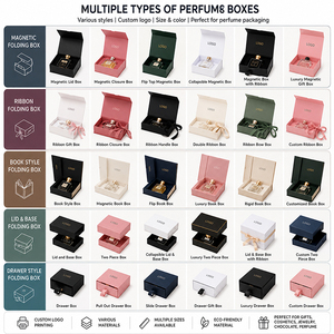 Boîte d'emballage de parfum de luxe personnalisée, boîte cadeau rigide à couvercle rabattable et tiroir avec logo <span class=keywords><strong>en</strong></span> feuille d'or, boîte <span class=keywords><strong>en</strong></span> papier de qualité supérieure pour parfum et bougie - Product Image 3