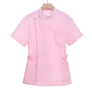 Alta qualità estate rosa colletto laterale tuta per donne medici e infermieri uniformi ospedaliere - Product Image 2