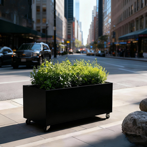 Fioriera Grande in Acciaio Corten per Esterni, <span class=keywords><strong>Balcone</strong></span> e Giardino, Eco-Sostenibile, Resistente, Antiruggine, Robusta - Product Image 6