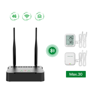 Wifi 4 gam Lan Gateway nhiệt độ không dây độ ẩm dữ liệu logger thu phát hệ thống màn hình đám mây ứng dụng di động - Product Image 1