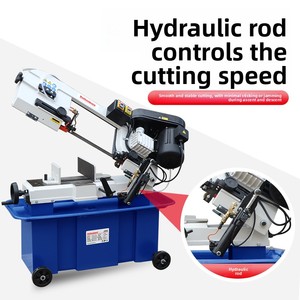 Multifunctional Small Band Saw <strong>Machine</strong> Household Horizontal Stainless <strong>Steel</strong> <strong>Cutting</strong> Saw Blade for Metal and Woodworking - Product Image 3