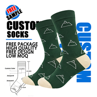 Chaussettes personnalisées avec logo sur toute la surface, chaussettes en coton jacquard de haute qualité, chaussettes habillées pour femmes, chaussettes colorées pour festivals, chaussettes amusantes et originales pour hommes.
