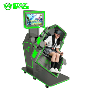 Expérience de jeu VR rotative réaliste, simulateur de vol de montagnes russes 360VR, jeu de siège VR - Product Image 1