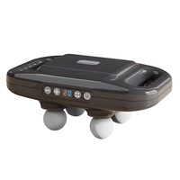 Pistolet fascial sans fil à forte puissance Machine de massage des jambes Vibrateur à six têtes Masseur de chaleur pour le bas du dos pour la circulation et la relaxation