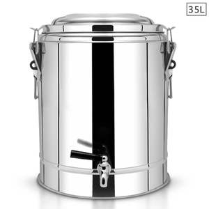 DB 35L ภาชนะใส่หม้อสแตนเลสสตีลเก็บความร้อนและเย็นพร้อมก๊อก - Product Image 3