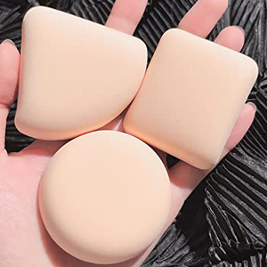 Matériau de bouffée de poudre de haute qualité outil de maquillage utilisation sèche et humide réutilisable Super doux marque privée grande bouffée de poudre - Product Image 5
