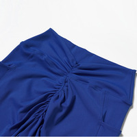 Leggings de gymnastique sans couture avec poches pour femmes pantalon de yoga taille haute avec dos en V doux et froissé
