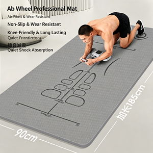 Tapete Profesional para Abdominales, 185 cm x 90 cm, 5 mm, de Goma Antideslizante, Antimicrobiano, Resistente al Desgaste, Apto para Yoga - Product Image 1