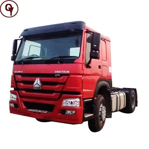 Sinotruk 2015 yıl kullanılan ve yeni ağır 10 tekerlekli römork kafası 6x4 420hp Howo traktör kamyon