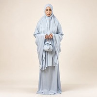 Ensemble de prière Telekung pour femmes, pochette Sejadah, vêtements modestes, vêtements islamiques