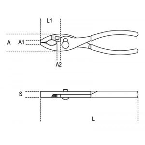 BETA - 011530120 Pince réglable à deux positions et poignées en PVC (multi-pack) -Pince et coupe EAN 8014230816616 - Product Image 2
