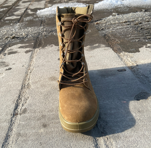 Botas de Tobillo Alto TSB21-5 DMS Personalizadas en Gamuza Marrón Coyote, Anti-Pinchazos y Anti-Impactos para Verano, Invierno y Otoño - Product Image 3